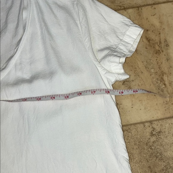 Cloth & Stone White Relaxed Ruffled Tee - Picture 8 of 9